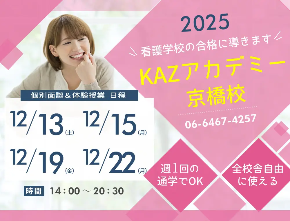 看護予備校 大阪KAZアカデミー京橋校(大阪府大阪市都島区)の紹介